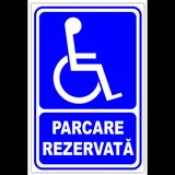 Indicator pentru parcare rezervata